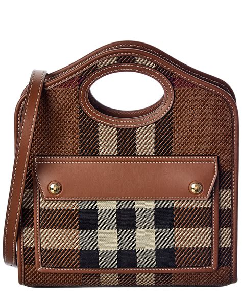 Burberry mini vintage check leather